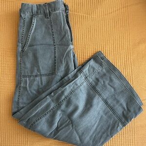 GAP Gray Wide Leg Crop Pants